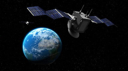 Satellite space view © Fox_Dsign