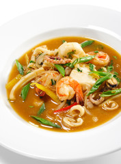 Thai Dishes - Seafood with Lemon Sorgho