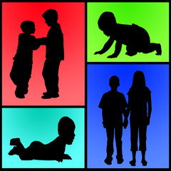 Baby and child abstract