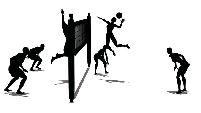 volleyball silhouette