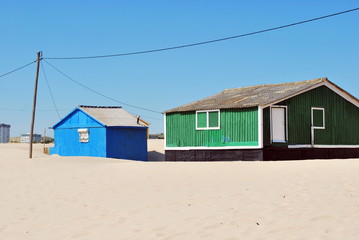 Naklejka premium Fisherman houses