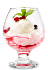 Dessert - Ice Cream and Fresh Berries