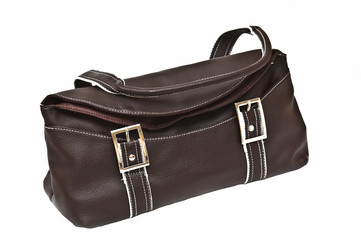 Naklejka premium Brown woman bag