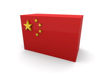 China flag block