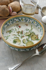 Minestra di zucchine e patate al latte - Primi Trentino Alto A.