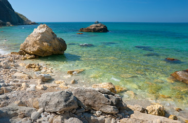 Stones on a Black Sea coast