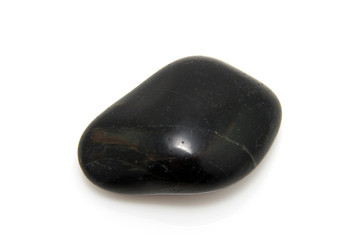 black stone isolated on white background