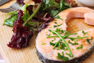 salmon steak