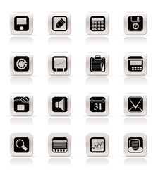 Simple Business, Office and Finance Icons