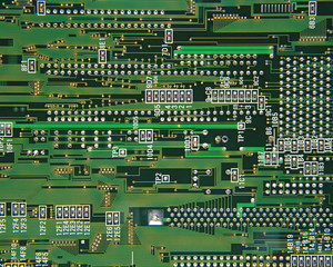 Close up of circuit board