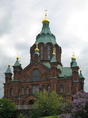 Fototapeta na wymiar Helsinki, Catedral ortodox 6