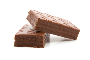 chocolate cookies isolated on white background