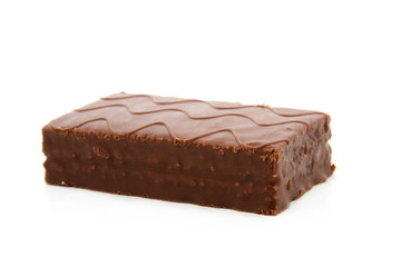 chocolate cookie isolated on white background