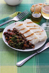 Polenta grigliata con chiodini trifolati Antipasti Trentino A A