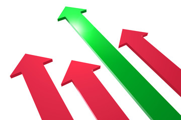 Pfeile, Erfolg durch Idee, Vorsprung
