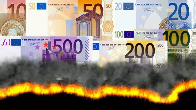 brennendes Geld