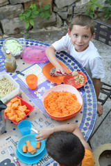 Salades d'été pour les enfants