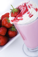Strawberry milkshake