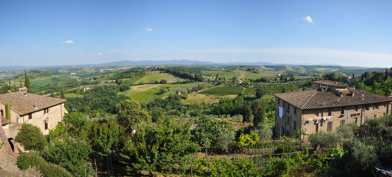 Landschaftspanorama Toskana Nähe Florenz