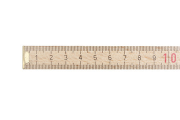 Foling ruler closeup