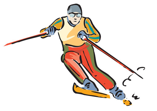 Skifahrer