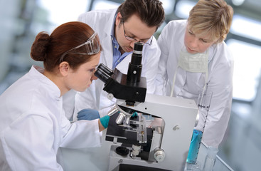 scientists working at the laboratory