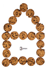 House of chocolate cookies