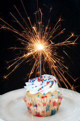 Cupcake and Sparkler
