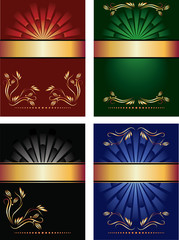 Set of vector background.