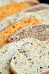 Sliced bread,close up