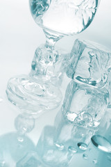 Ice Cubes and Glass
