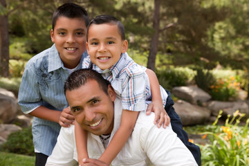 Father and Sons in the Park