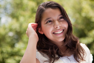 Cute Happy Girl in the Park