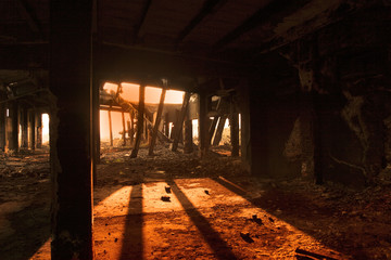 Fototapeta na wymiar Ruiny przemysłowe