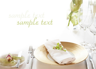 table setting background