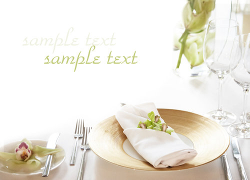 table setting background