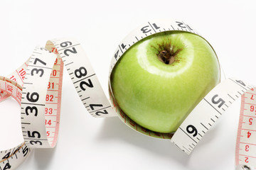 Granny Smith Apple and Tape Measure