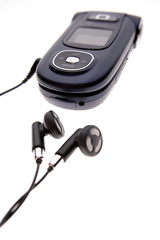 Mobile phone and earphones