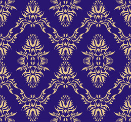Damask (Victorian) seamless pattern