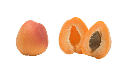 apricot cut in half