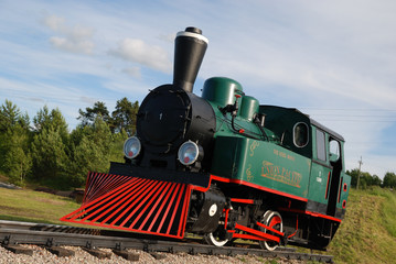 Naklejka premium Stara lokomotywa