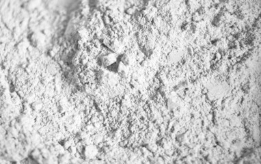 white scattered powder similar to a flour