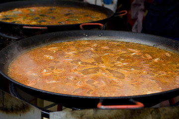 Portobello Road Market . London. paella
