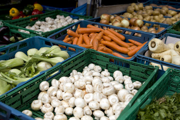 Portobello Road Market . London. Vegetables