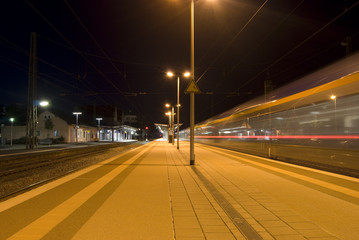 trainstation at night