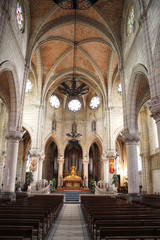 Fototapeta na wymiar Old church interior