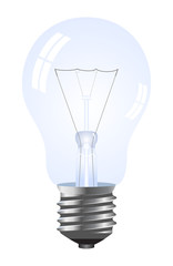 Lightbulb isolated on a white background.