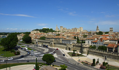 Naklejka na ściany i meble Avignon z nieba