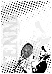 tennis dots poster background