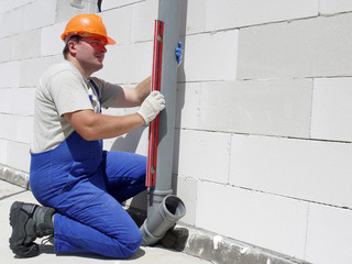 Plumber at work
